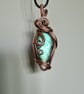 Natural Labradorite & Copper Pendant Necklace Gift Crystal Jewellery Jewelry - Image 9