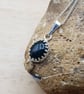 Tiny Bloodstone pendant. 925 sterling silver. March birthstone necklace. - Image 3