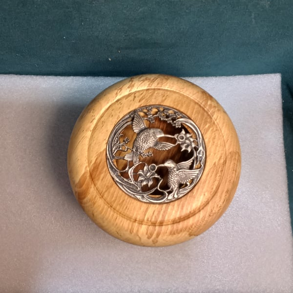 Spalted Beech pot pourri or trinkets keepsake box bowl Mothers day gift