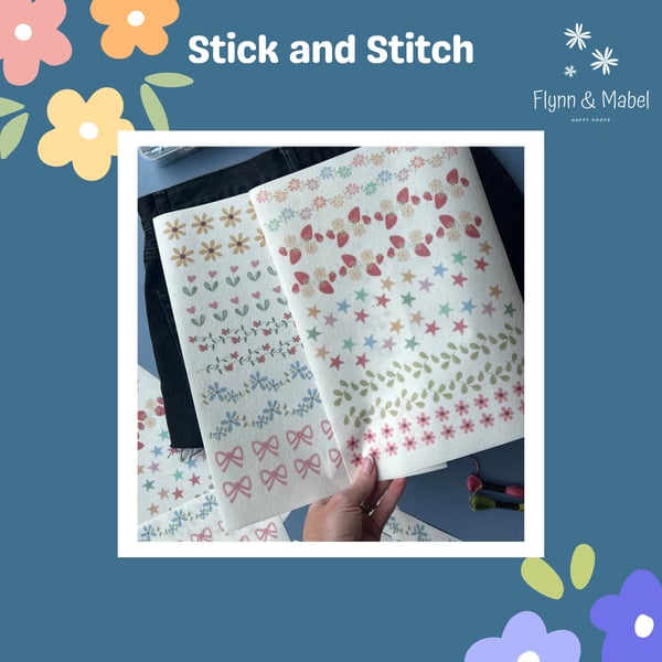 Stick and Stitch Border Designs