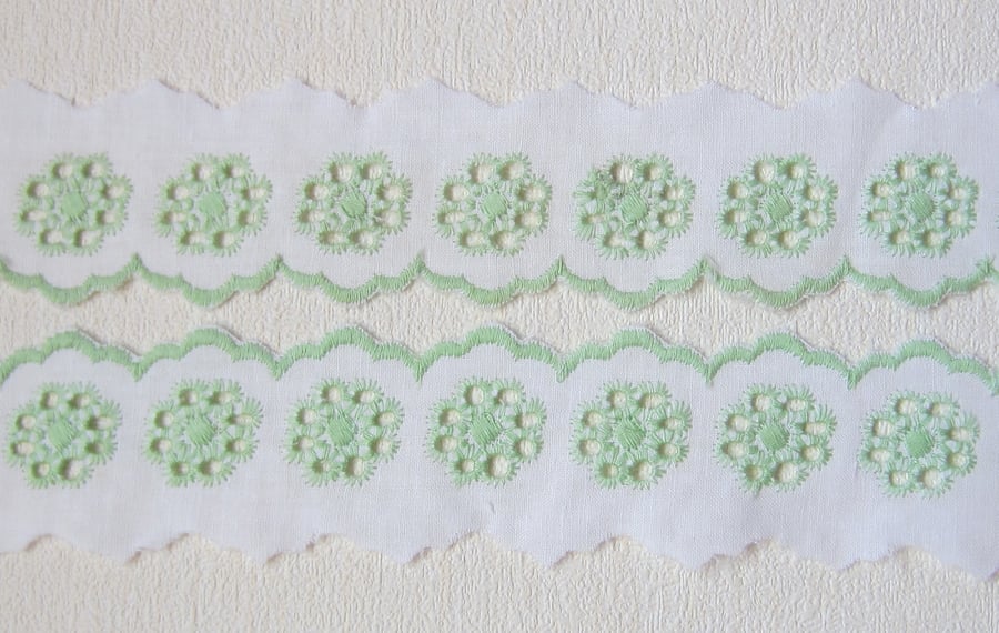 2 Metres Broderie Anglaise