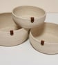 Handmade Cotton Rope Bowl Set-3 Nesting Storage Baskets  - Image 4