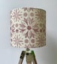 Hand Printed Organic Cotton Oblong Cushion - EIRA - Raspberry Red - Image 6