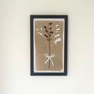 A Posy of Penstemon with Pressed Flower Neutral