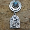 Gazing Hare with Labradorite Pendant 