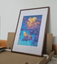 Summer Storm I original artwork oil pastel - Image 4