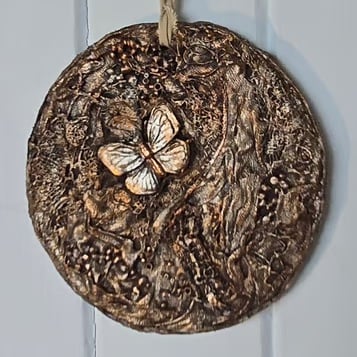 Autumn butterfly wall hanging