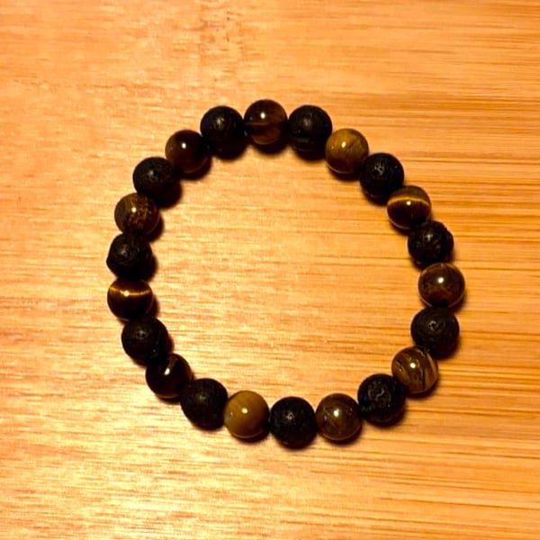 Tiger's Eye Heavy Stone Bracelet