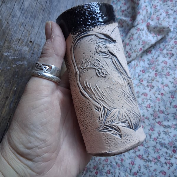 ceramic coffee mug no 13 crow