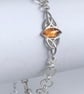 Cognac Amber Chainmaille Bracelet - Image 3