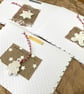 Set of 3 hand made Christmas card and decoration - Image 2
