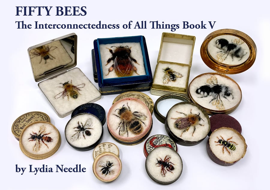 FIFTY BEES 5 - book of the bees from the new exhibition - vintage art