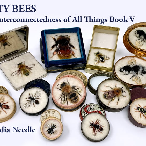 FIFTY BEES 5 - book of the bees from the 2022 exhibition - vintage art