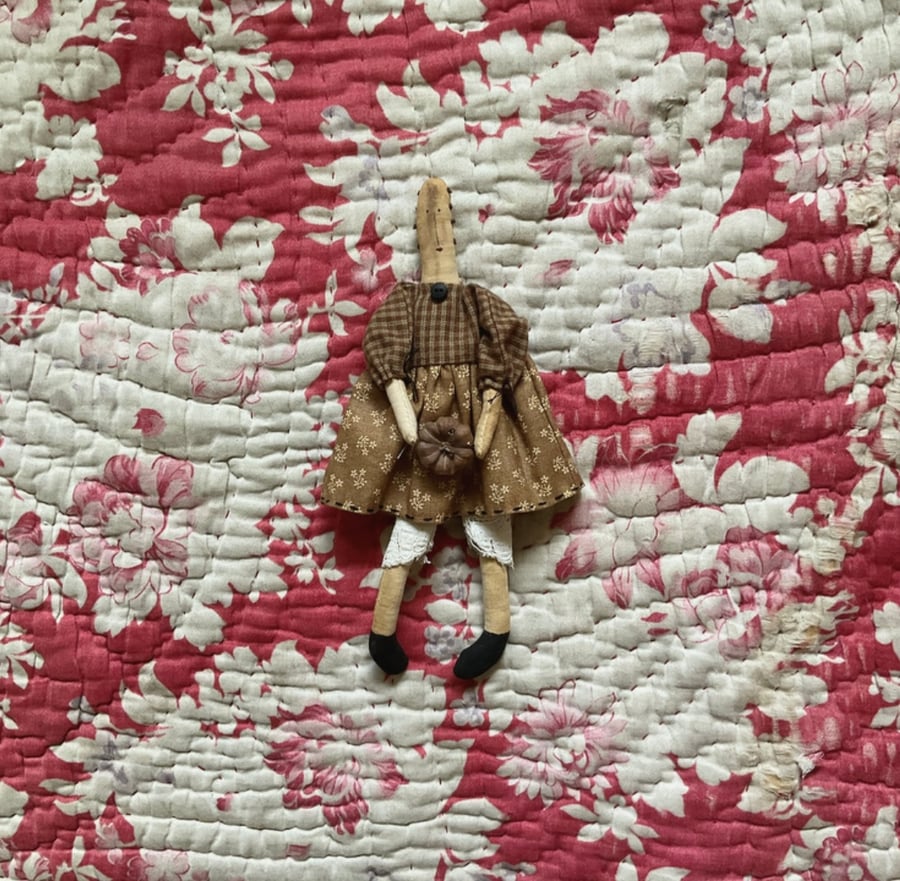 Miniature Homespun Doll