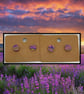 Outlet Lavender fields round studs