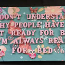 Hand decorated hanging wooden sign 