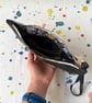 Black Floral Lined Inner Tube Bag - Old Stock - Super Seconds - Image 7