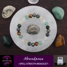 Abundance Bracelet: 8mm Natural Undyed Gemstone Beads - Free Gift Message Option
