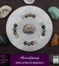 Abundance Bracelet: 8mm Natural Undyed Gemstone Beads - Free Gift Message Option