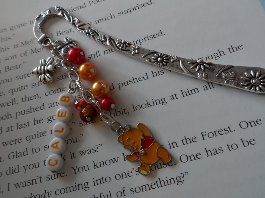 Personalised Winnie the Poo Bear Bookmark