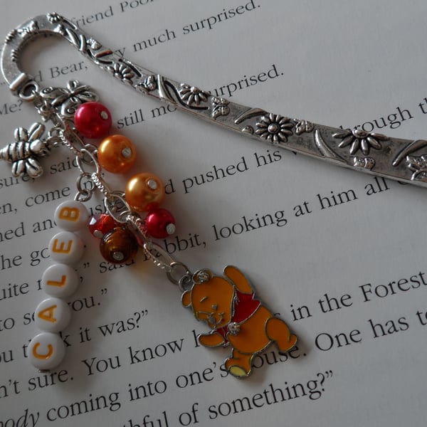 Personalised Winnie the Poo Bear Bookmark