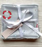 Reusable Baby Wipes, Face Cloths, Washable Wipes, Eco Friendly, Grey-BD124