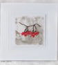 RED BERRIES ECO PRINT CHRISTMAS CARD  WINTER - Image 1