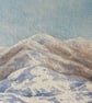 Malverns in Winter . Original watercolour by Christopher Hughes 