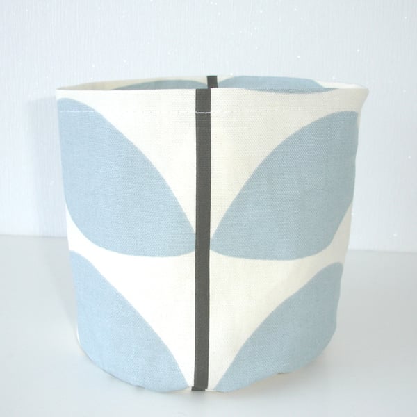 Toilet Roll Holder Loo Storage Basket Bathroom Kitchen Duck Egg Stem Leaf Tidy