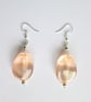 Pale peach Beads dangle earrings - Image 1