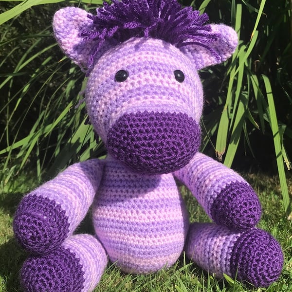 Crocheted Zebra Toy