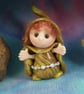 Tiny Welcome Gnome 'Thea' with outstretched arms OOAK by Ann Galvin