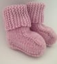 Knitted pram crib uggstyle booties - Image 1