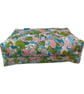 Large wash bag in Liberty cotton, floral toiletries bag with handles and pocket. - Image 7