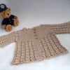 Beige baby cardigan