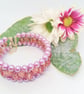 Pearl and Crystal 2 Strand Cuff Bracelet with Bridesmaids Charm, Hen Party Gift - Image 3