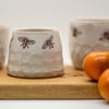 Faceted Bee Pots