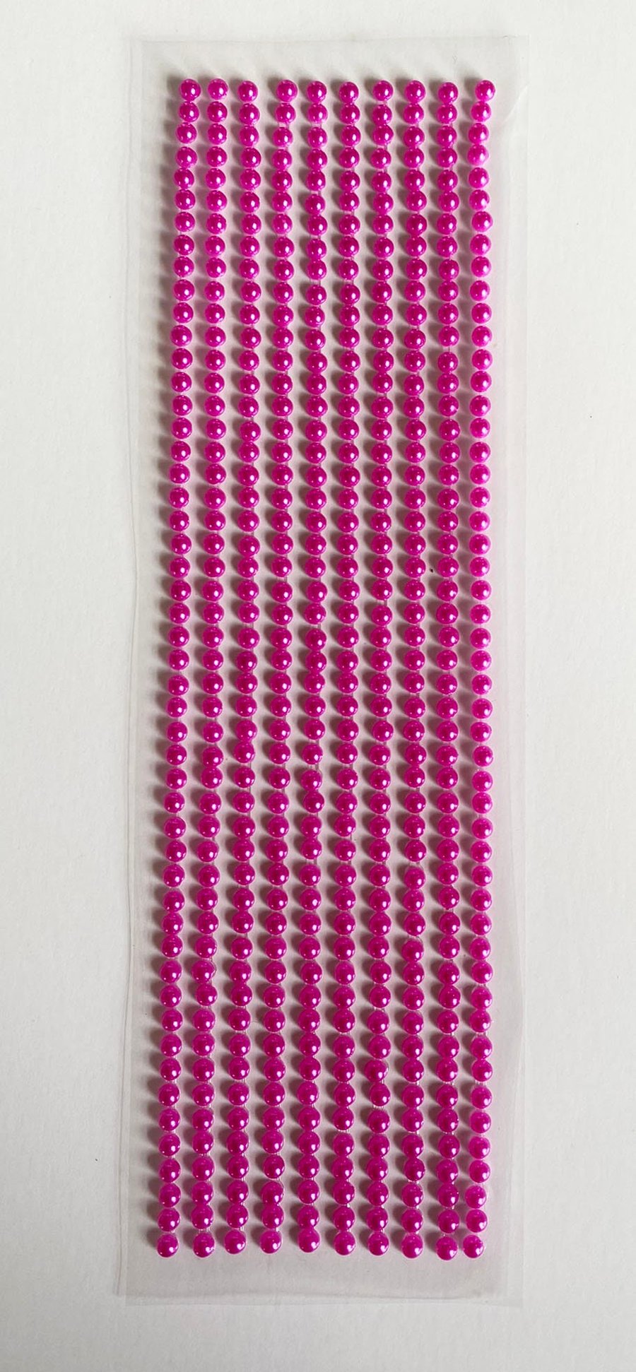 500 Mini Self Adhesive Pearls 3mm Beautiful Small Round FUSCHIA PINK Pearl Stick
