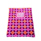 Handmade Pink Padded Book Cover, Bookish Gift for Reader