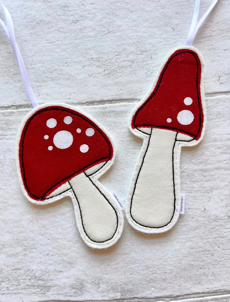 Fabric Toadstool Decoration