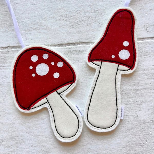Fabric Toadstool Decoration