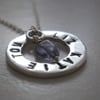 Silver Personalised Name & Word Pendant