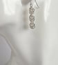 Sweet Pea Sterling Silver Chainmaille Earrings - Image 2