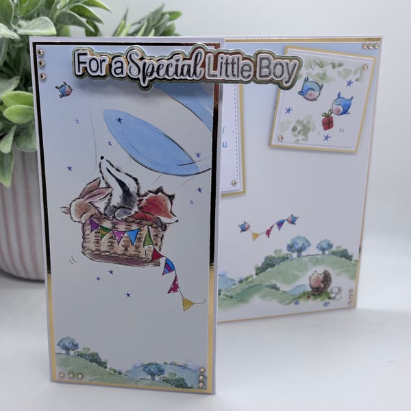 Little Boy's Z-fold Birthday Card