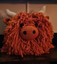 Highland Coo crochet GINGER - Image 1