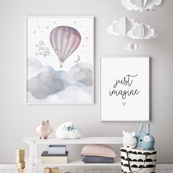 White Cloud Mobile, Nursery Baby and Childrens gender neutral decor
