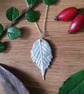 Silver Bramble Leaf Necklace