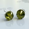 Sterling Silver Peridot Studs