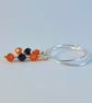Sterling Silver Hoop & Gemstone Earrings, Birthday, Anniversary, Gifts For Her - Image 2