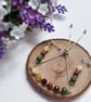 Autumn Leaves Beaded Gemstone Earrings - Image 4